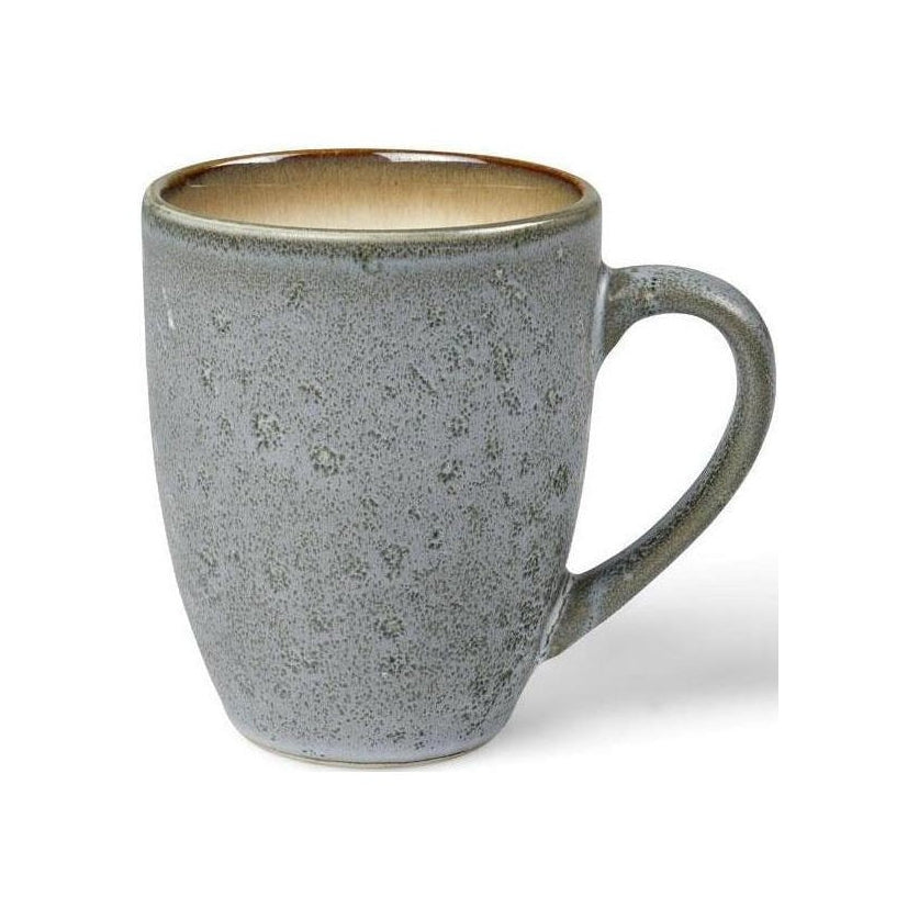 Bitz Cup med håndtag, grå/fløde, Ø 10 cm
