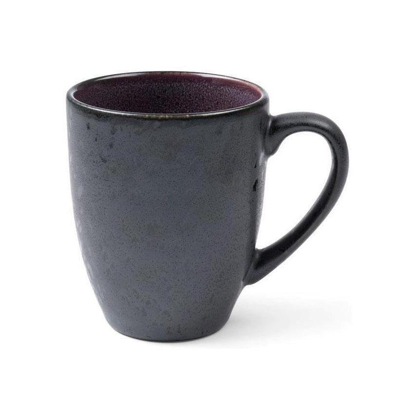 Bitz Cup met handvat, zwart/paars, Ø 10 cm