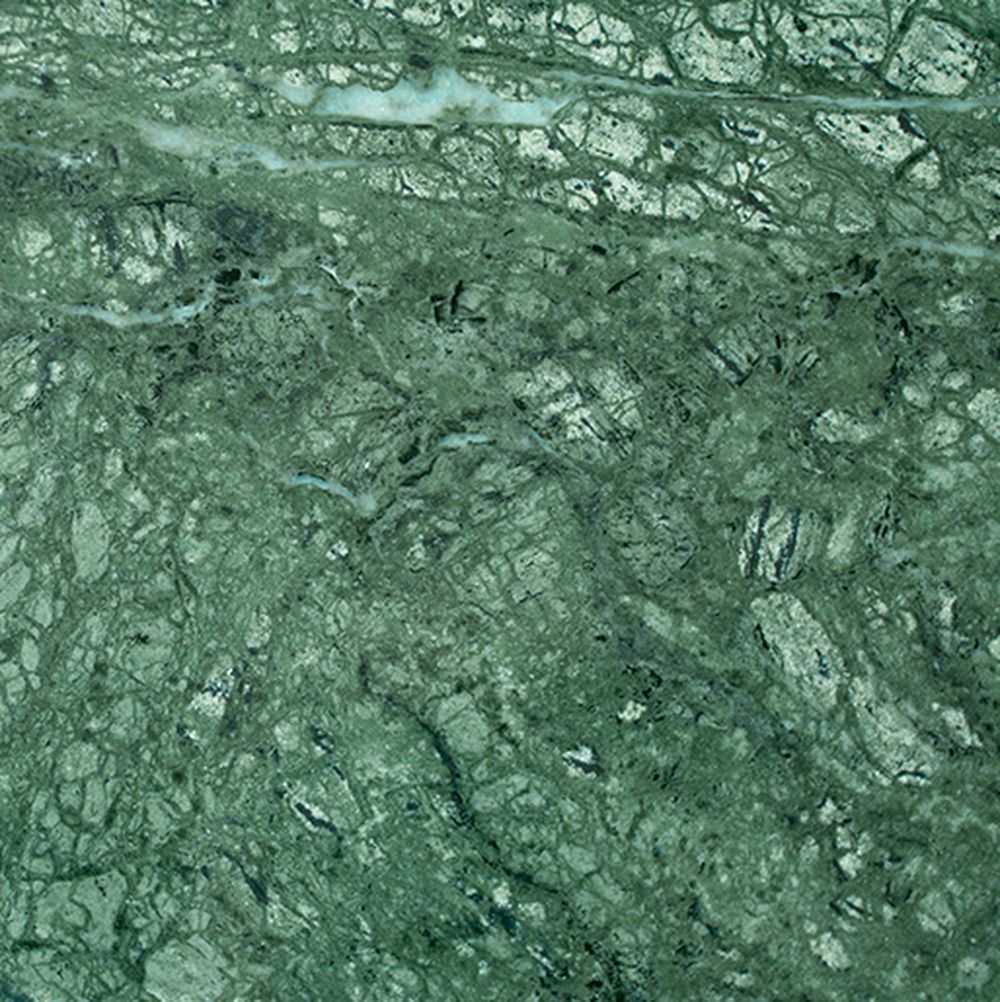 Table basse de métro courbée de Hansen L 108 cm, Verde Guatemale Marble
