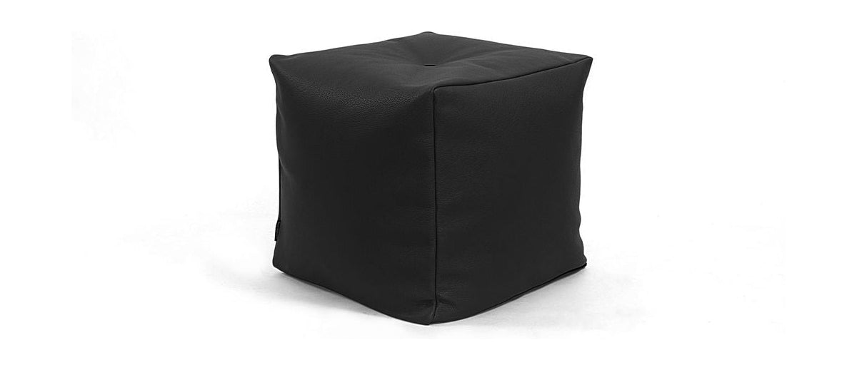 Bent Hansen Otto PUF, cuero Black Zenso