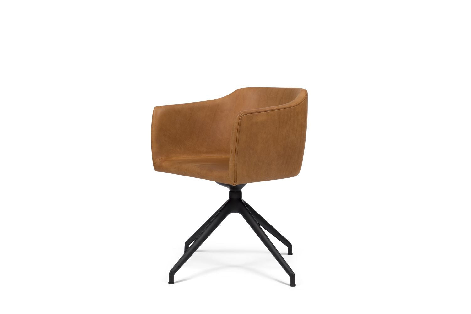 Bent Hansen Since Chair, Black Turning Frame/Brandy Davos Leather