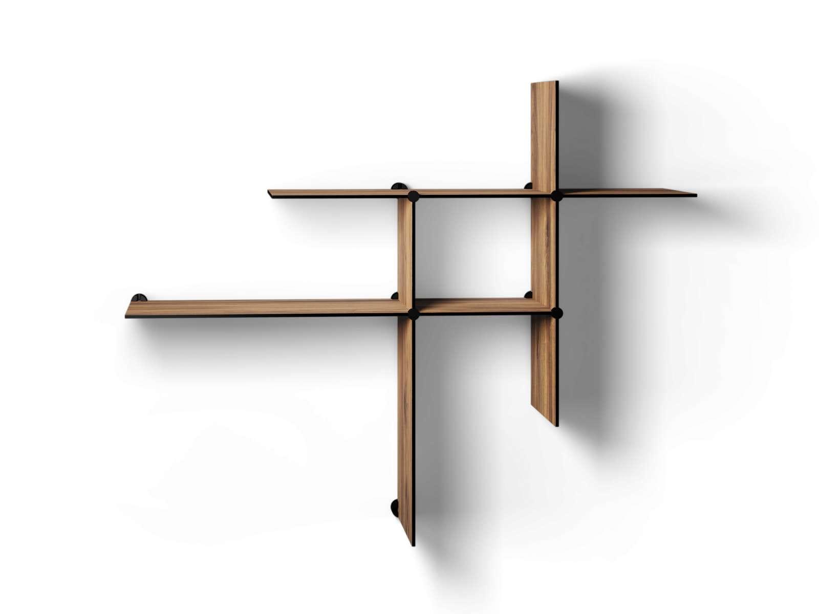 Bent Hansen Up The Wall Shelf System, Walnut