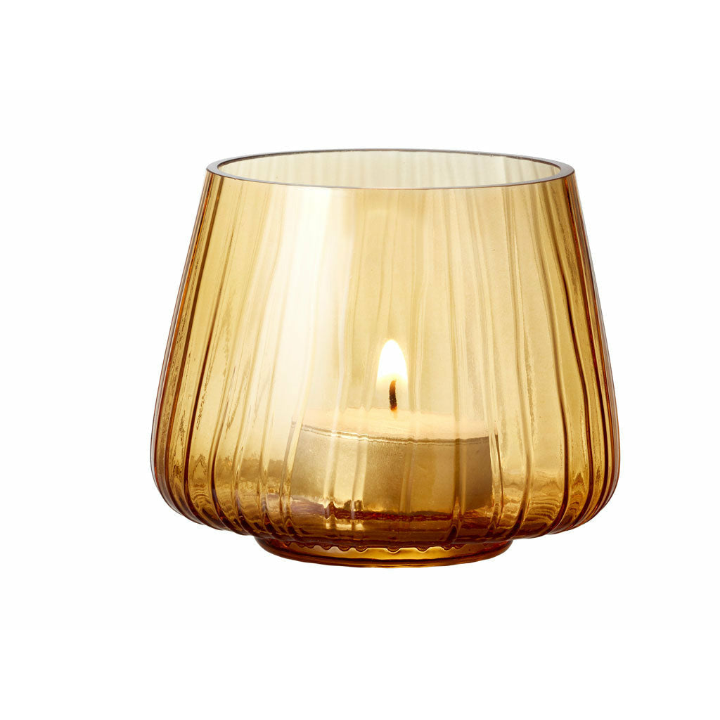 Bitz Kusintha Tealight Holder 2 stk. H 7,5 cm, Amber