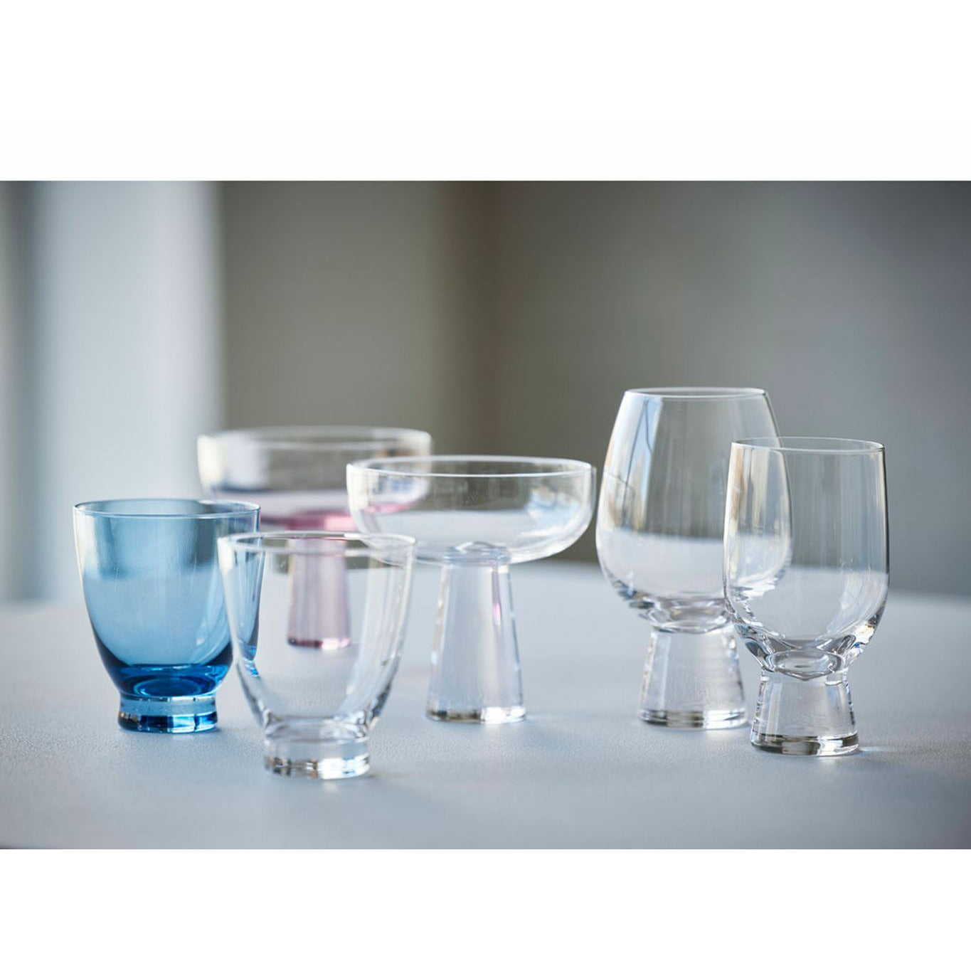 Bitz Statue Brinking Glass Set de 250 L, bleu