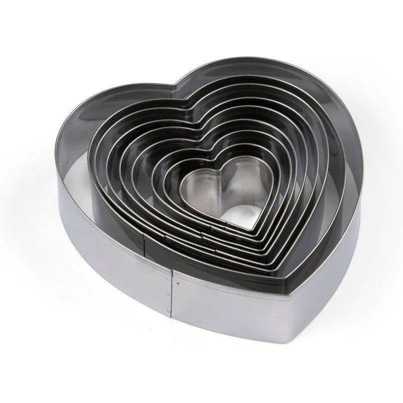 Blomsterbergs Cookie Cutter Set Heart, 9 pièces
