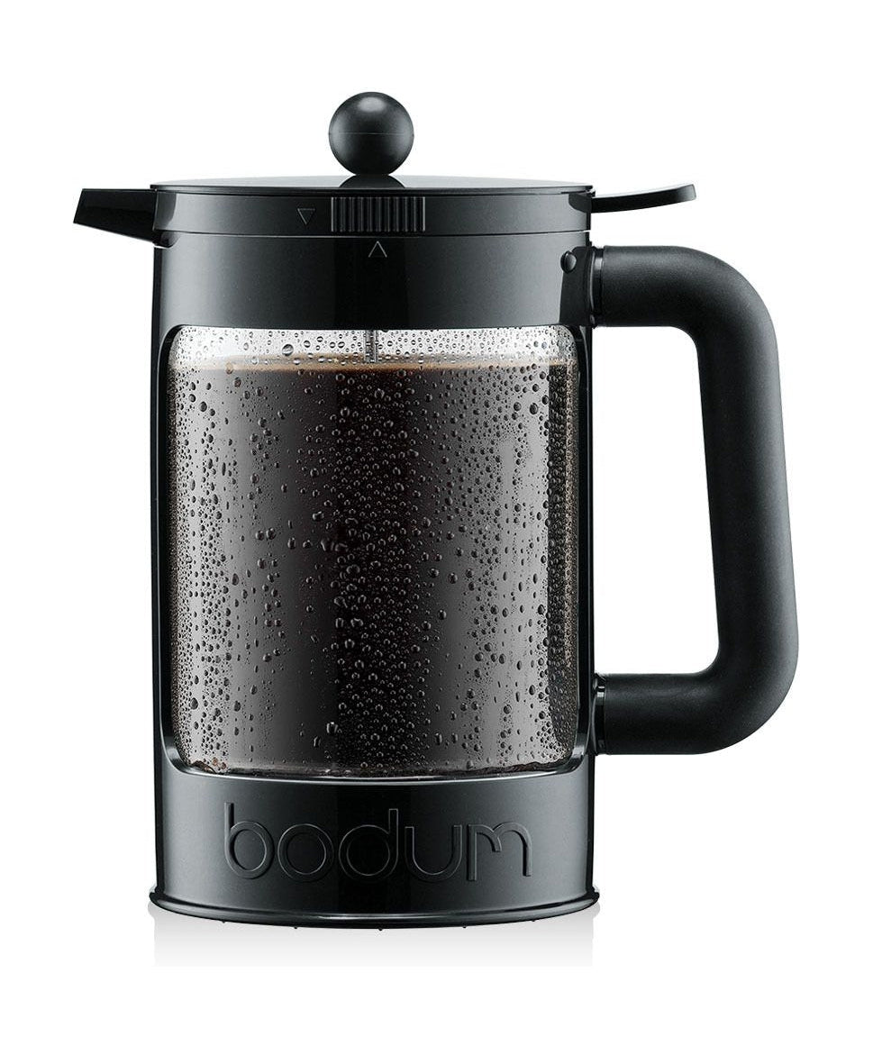 Bodum Bean Set Ice Coffee Maker med ytterligare lock svart, 12 koppar