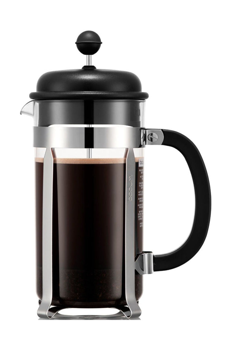 Bodum Caffettiera kaffebryggare med plastlock rostfritt stål 1 L, 8 koppar