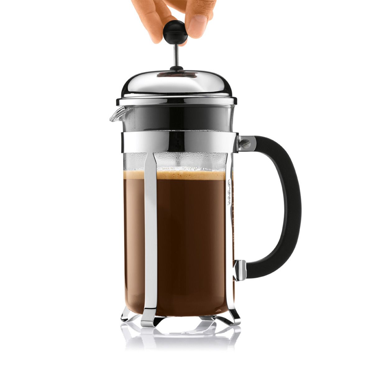 BODUM CHAMBORD Kaffebryggare W 0,14 cm Chrome 1 L, 8 koppar