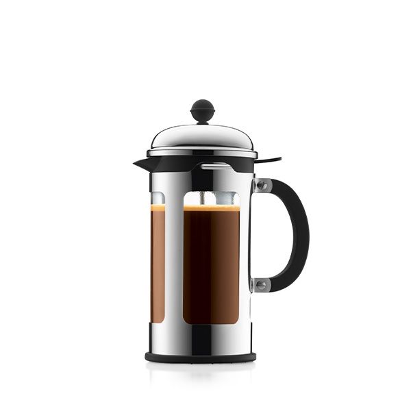 Bodum Chambord kaffebryggare B: 0,18 cm krom 1 L, 8 koppar
