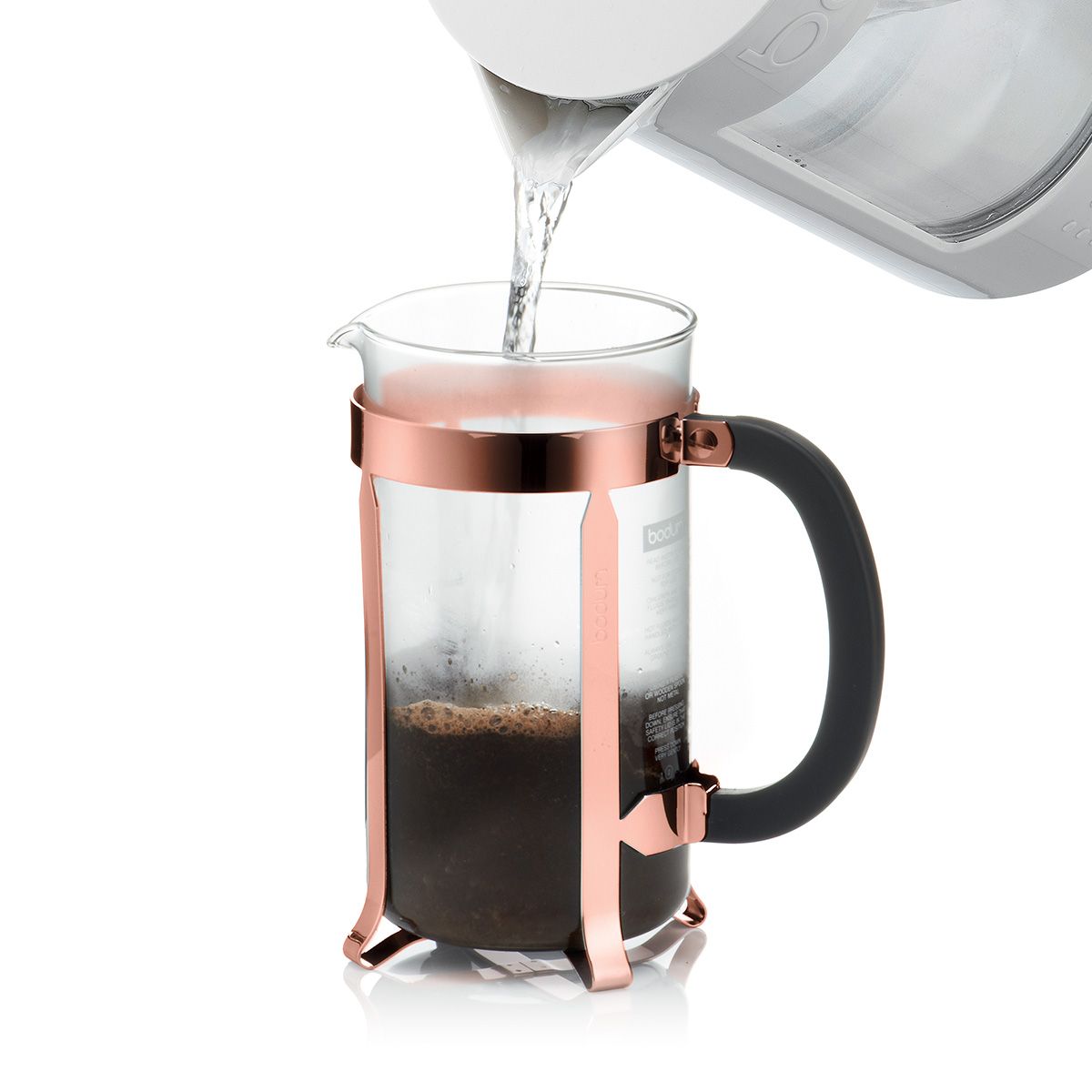 Bodum Chambord kaffemaskine rustfrit stål W: 0,17 cm 1 l, 8 kopper