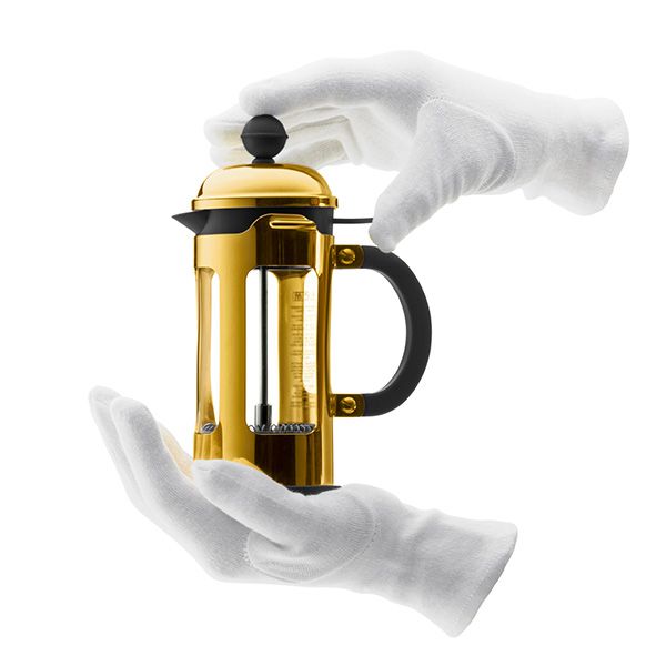Bodum Chambord kaffemaskine guld 0,35 L, 3 kopper