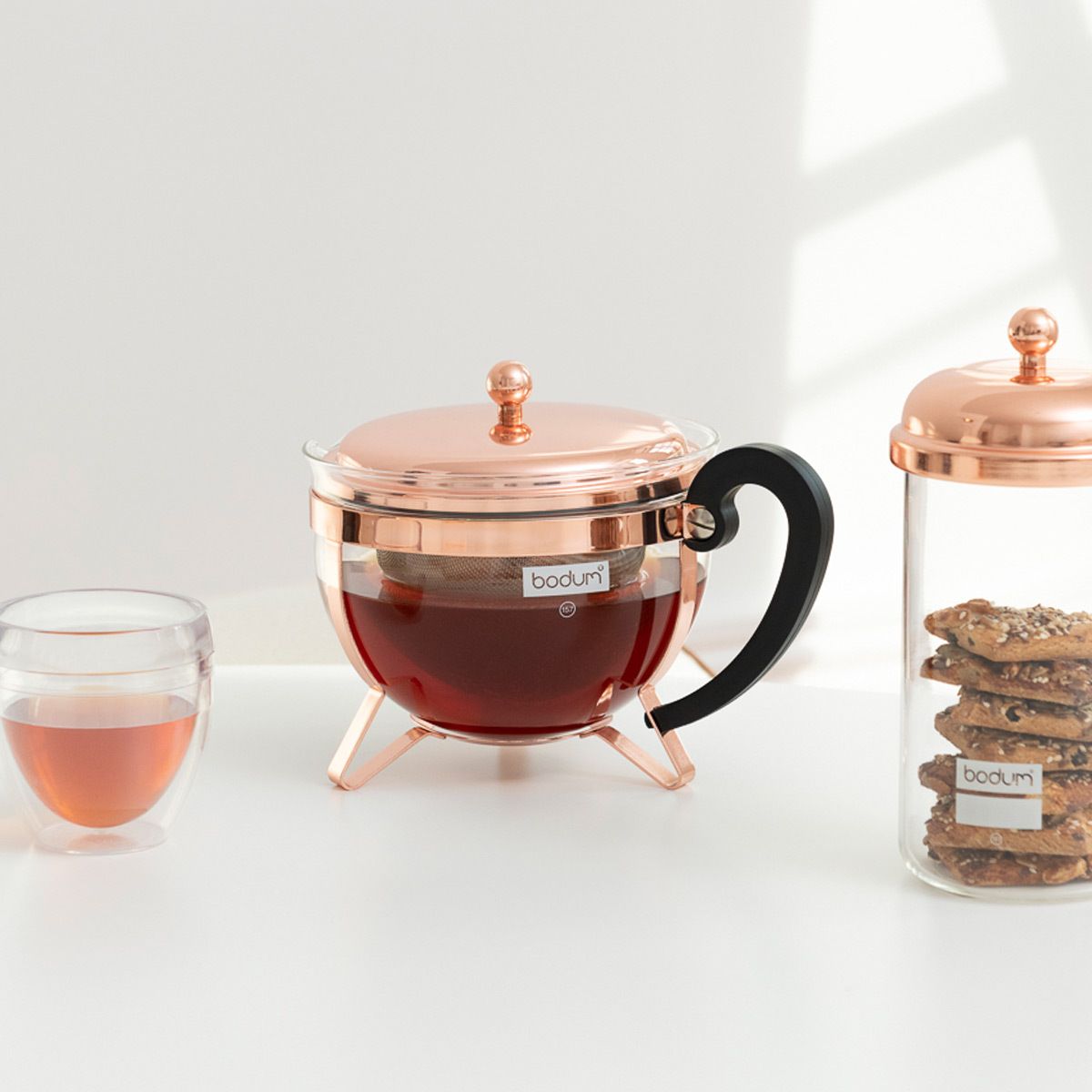 Fabricante de té de Bodum Chambord, cobre