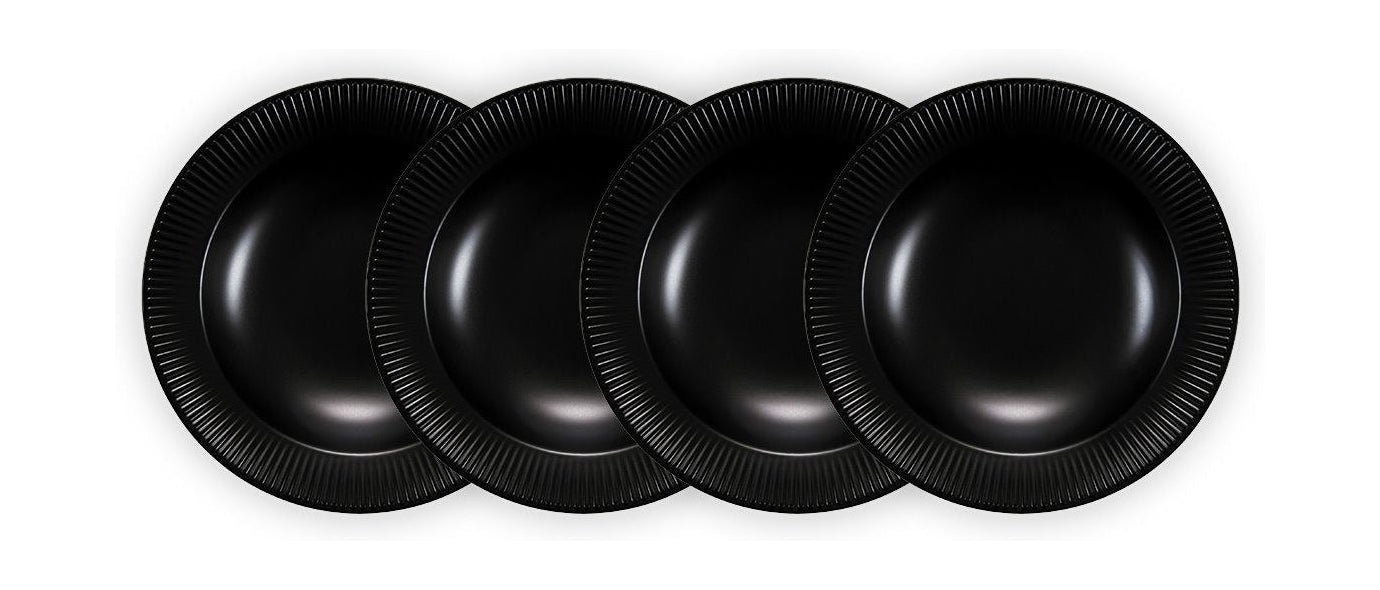 Bodum Douro Pasta Plate Black Matt, 4 PC.