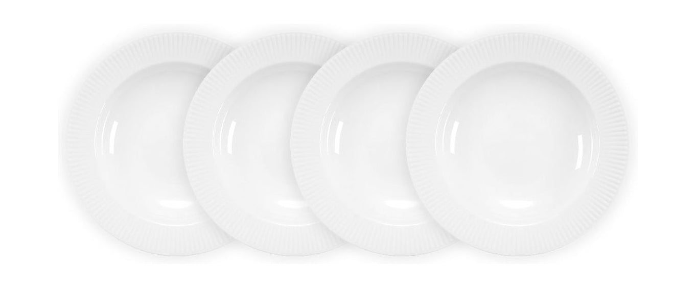 Bodum Douro Pasta Plate Porzellan Weiß, 4 Stcs.
