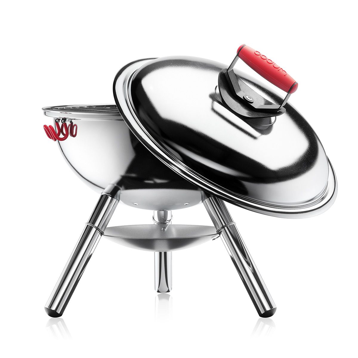 Bodum Fyrkat Picnic Charcoal Grill, Chrome