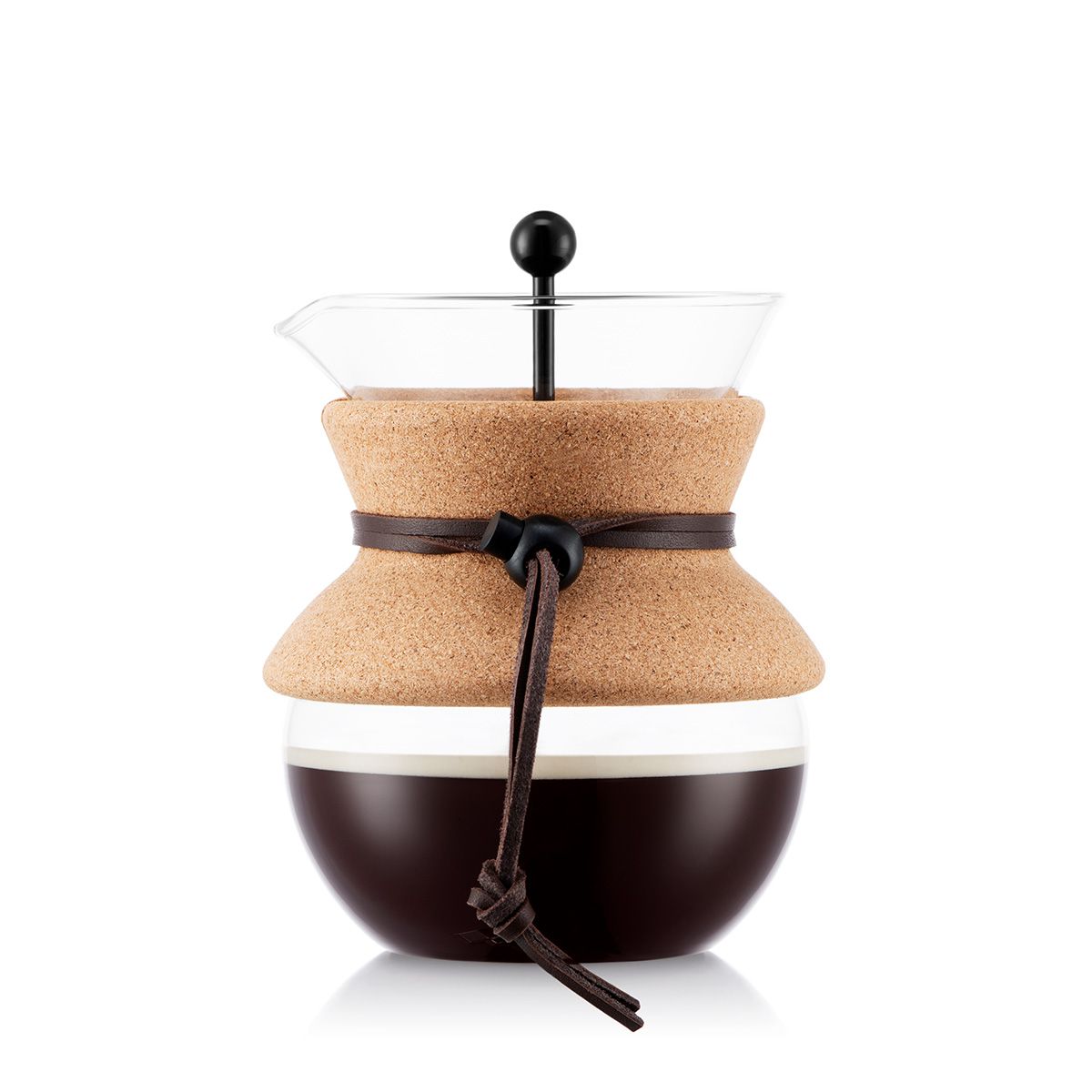 Bodum Pour Over Coffee Maker With Permanent Coffee Filter Cork, 4 Cups