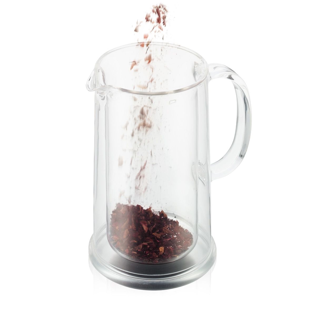 Bodum Thermia Doppelmauerte Kaffee/Teehersteller transparent 1 l, 8 Tassen