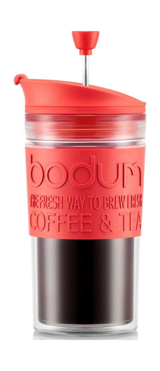 Bodum Travel Press Set Coffee Maker med extra lock dubbelväggig plast, 0,35 L