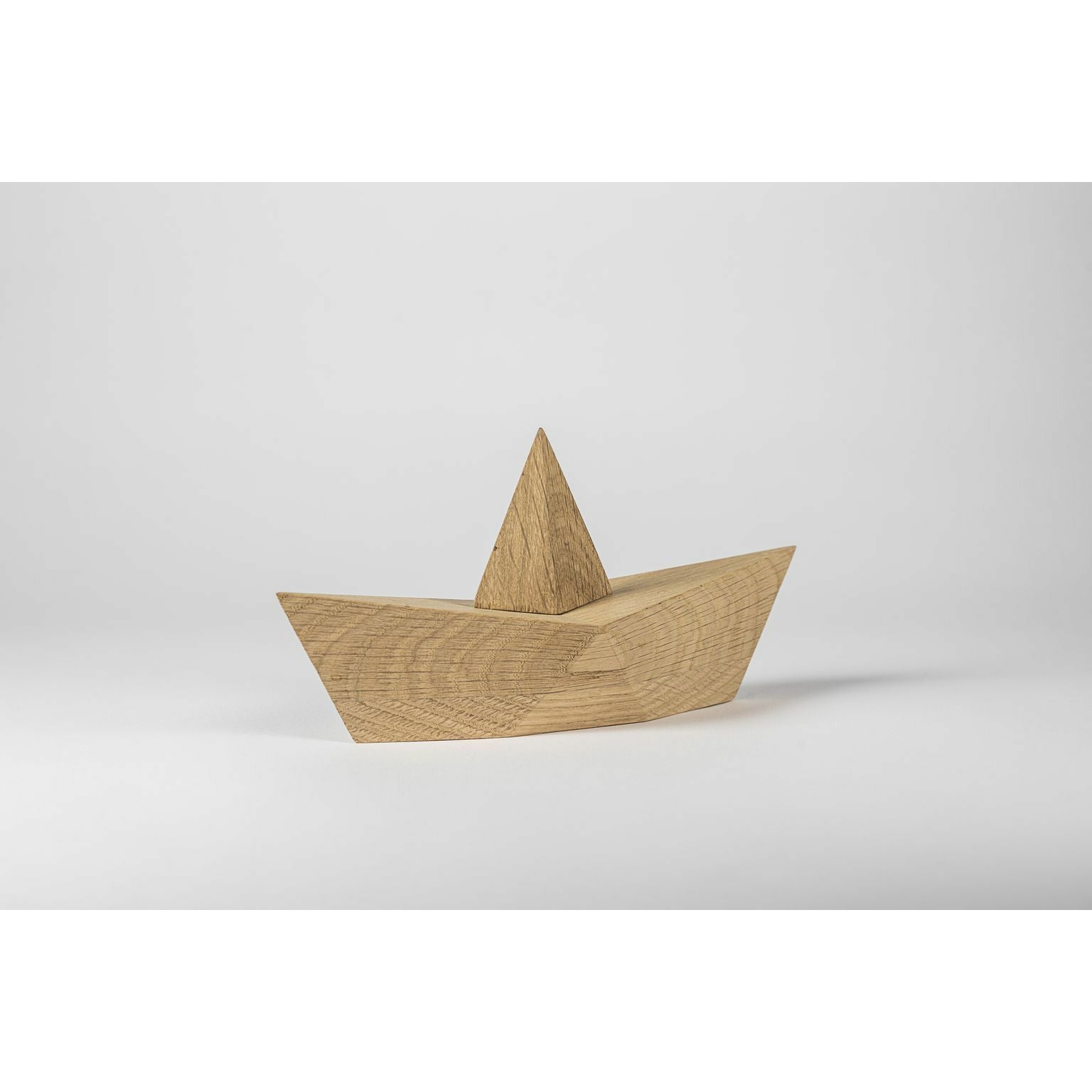 Jugendadmiral Papierboot Dekorative Figur groß, Eiche