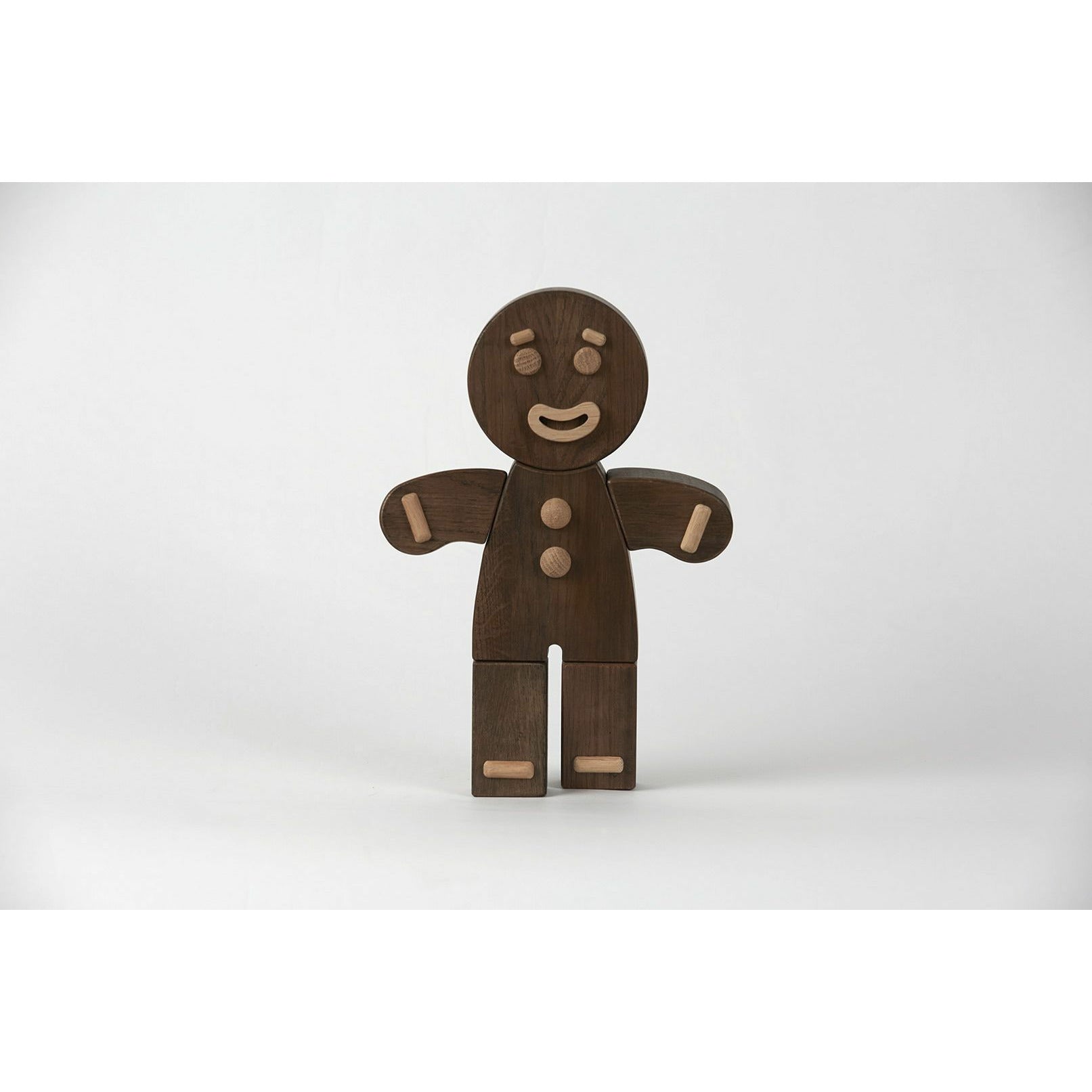 Boyhood Gingerbread Man Wooden Figure, Oak Pained, Lille