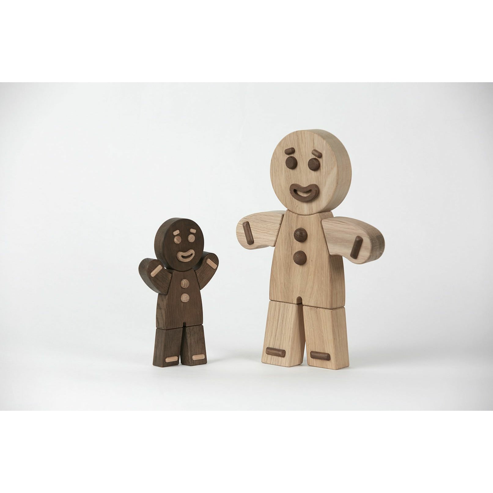 Boyhood Gingerbread Man Wooden Figure, Oak Pained, Lille