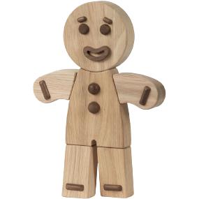 Boyhood Gingerbread Man Wooden Figur, Oak, Large