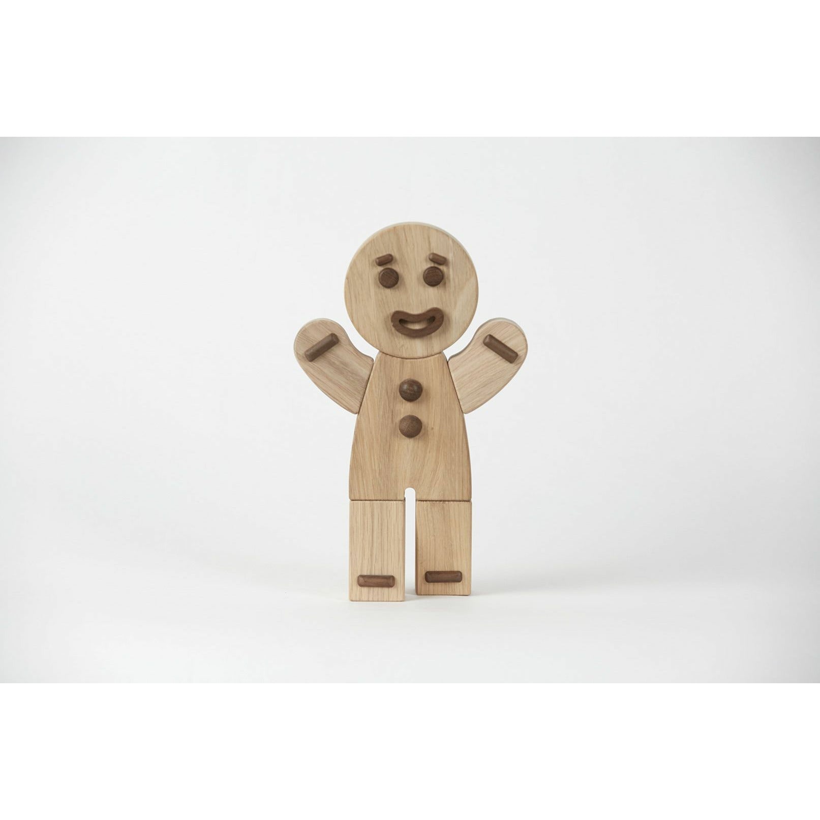 Boyhood Gingerbread Man Wooden Figur, Oak, Large