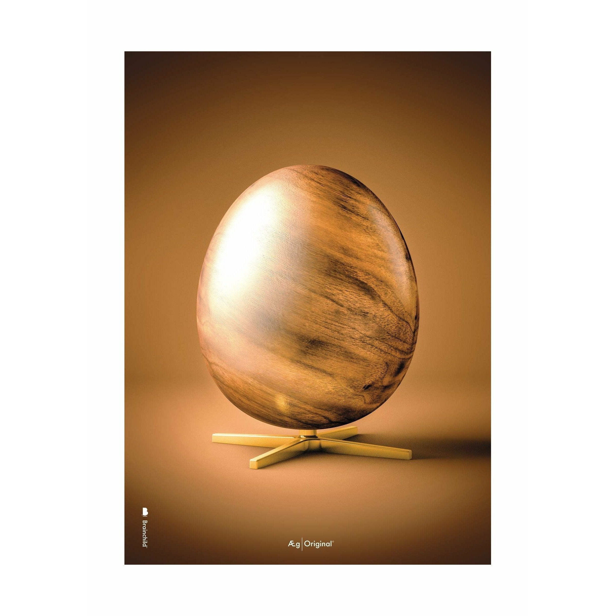 Brainchild -Eierfiguren Poster ohne Rahmen 70 x100 cm, braun