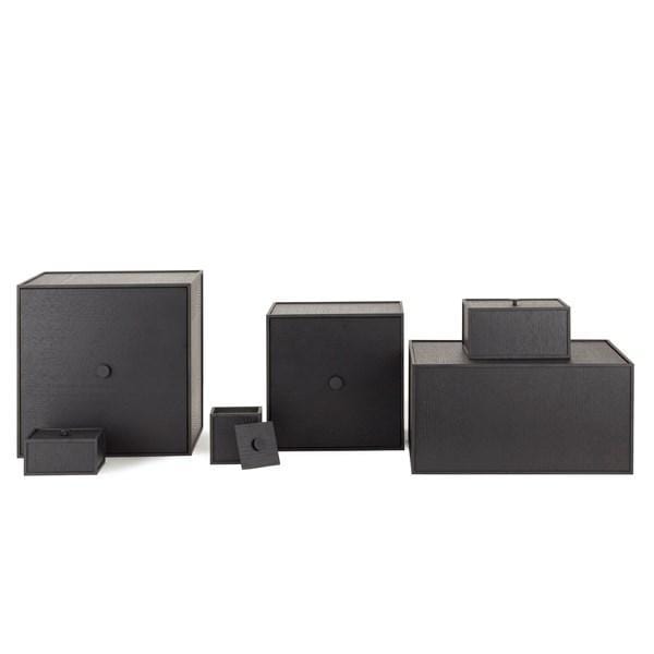 Audo Copenhagen Frame 20 Storage Box, schwarz gefärbte Asche