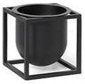 Audo Copenhagen Kubus Flowerpot Black, 10cm