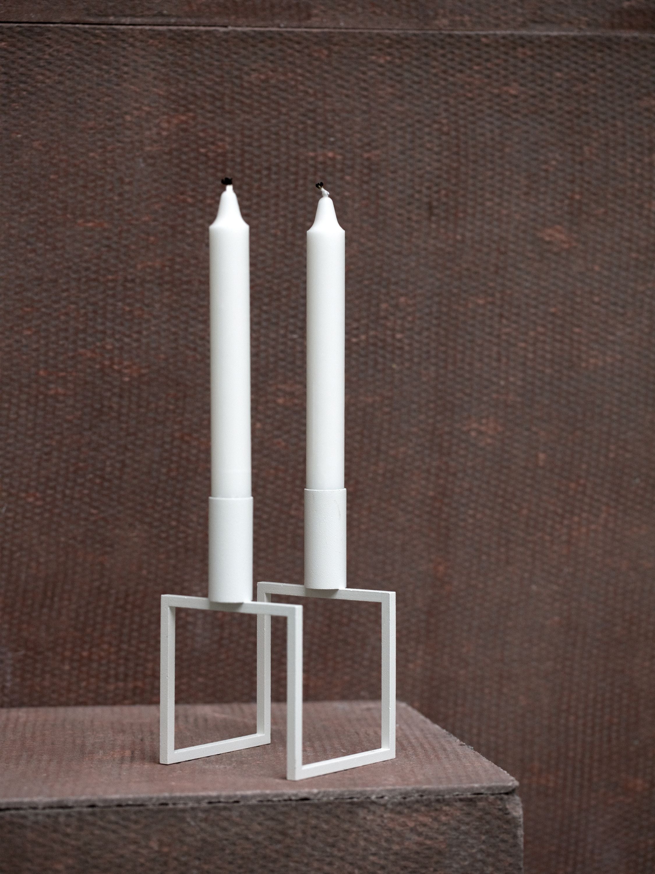 Audo Copenhagen Kubus/Line Candles Grey, 15 Pcs.