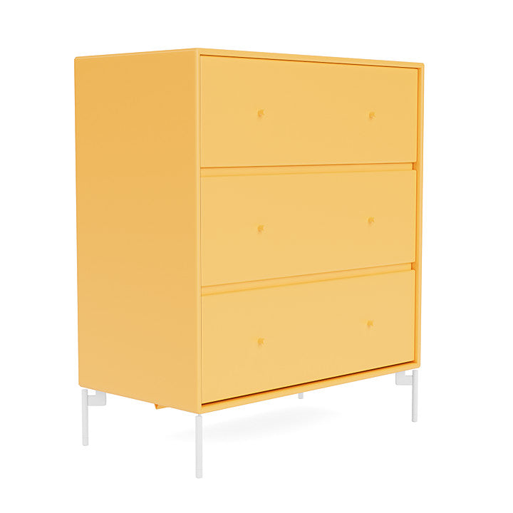 Montana Carry Dresser With Legs, Acacia/Snow Acacia