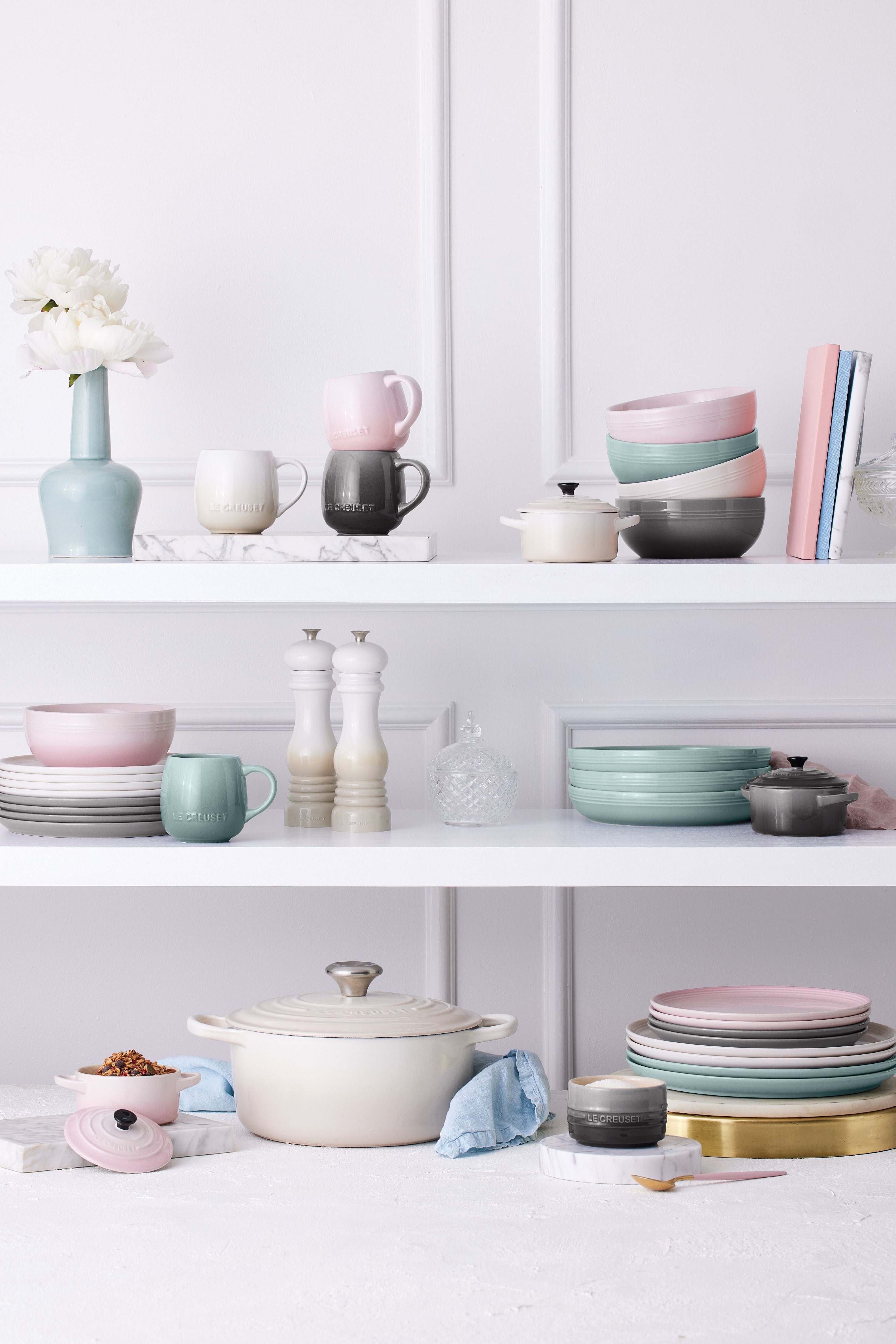 Le creuset coupe krus, shell pink