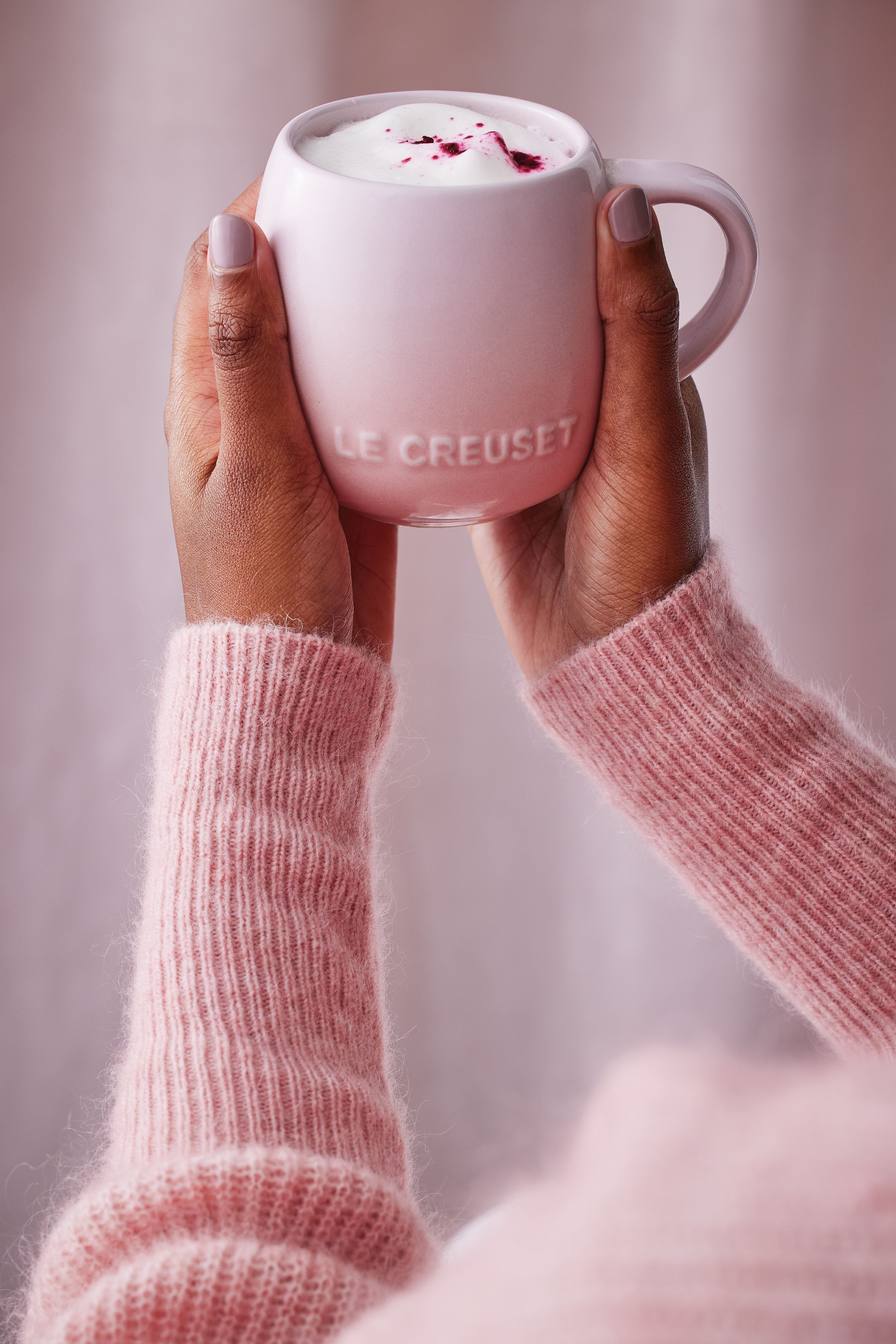 Tasse de coupé le Creuset, coquille rose