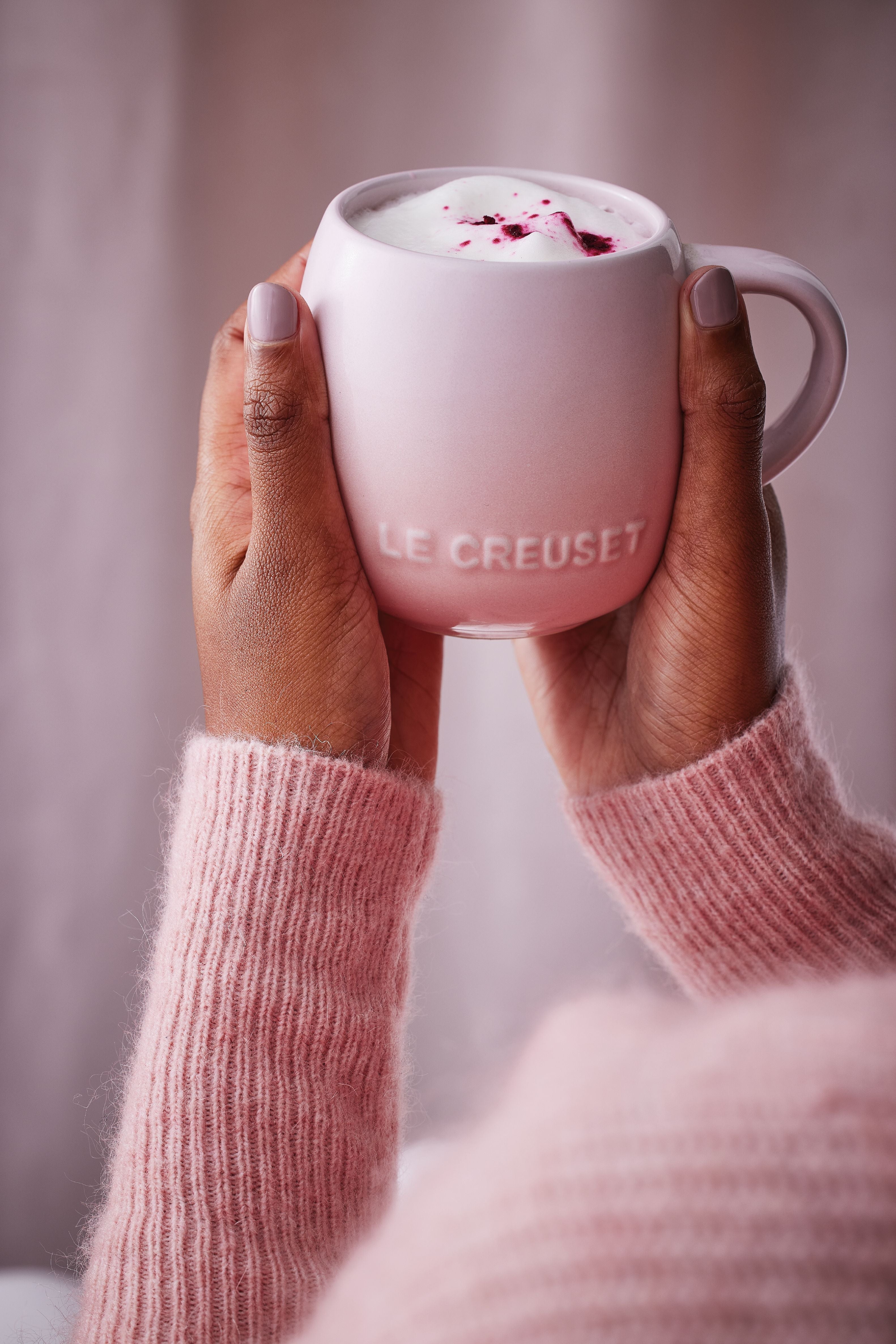 Tasse de coupé le Creuset, coquille rose