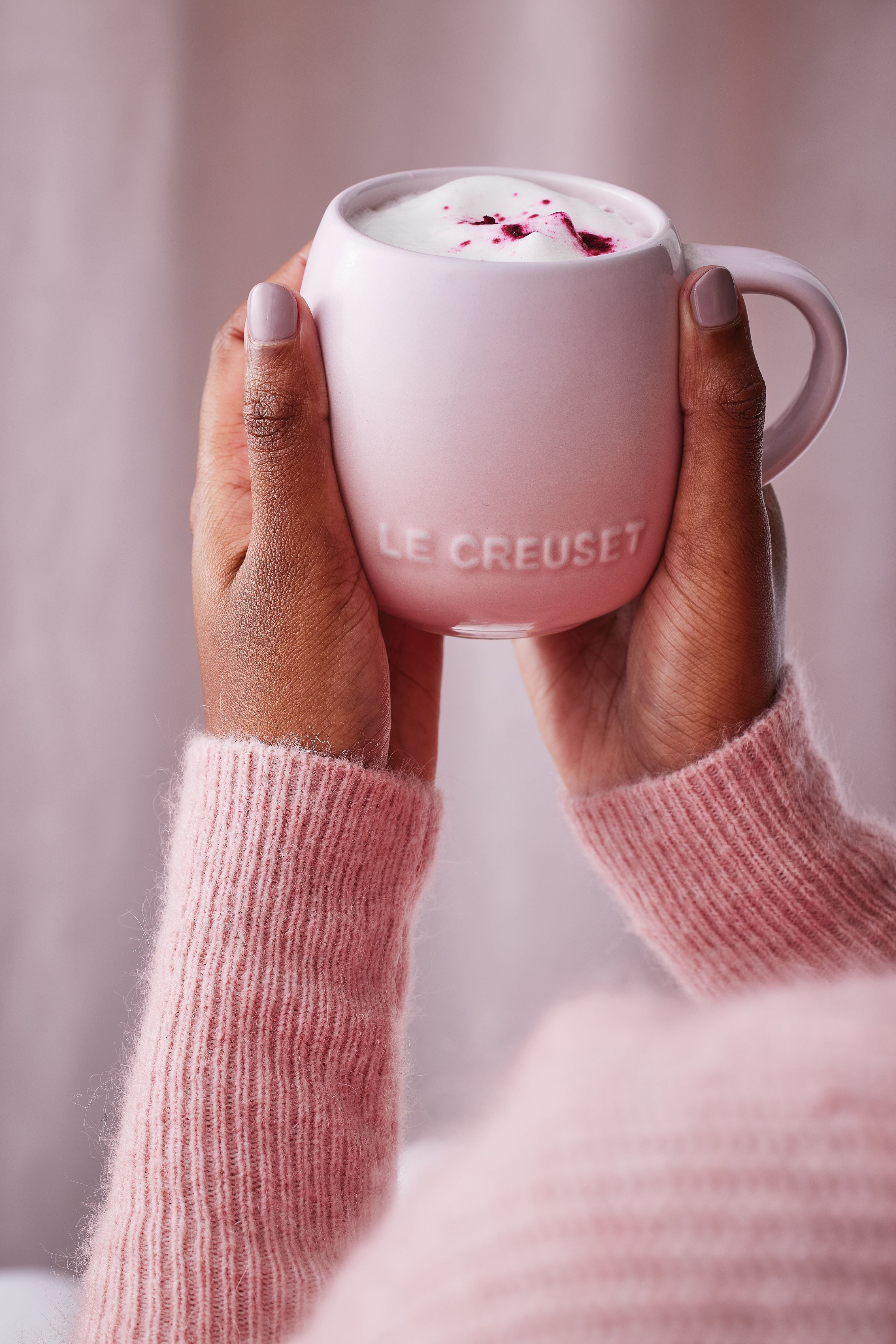 Tasse de coupé le Creuset, coquille rose