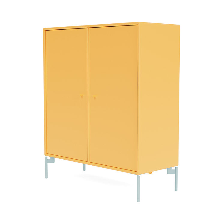 Montana Cover Cabinet With Legs, Acacia/Flint