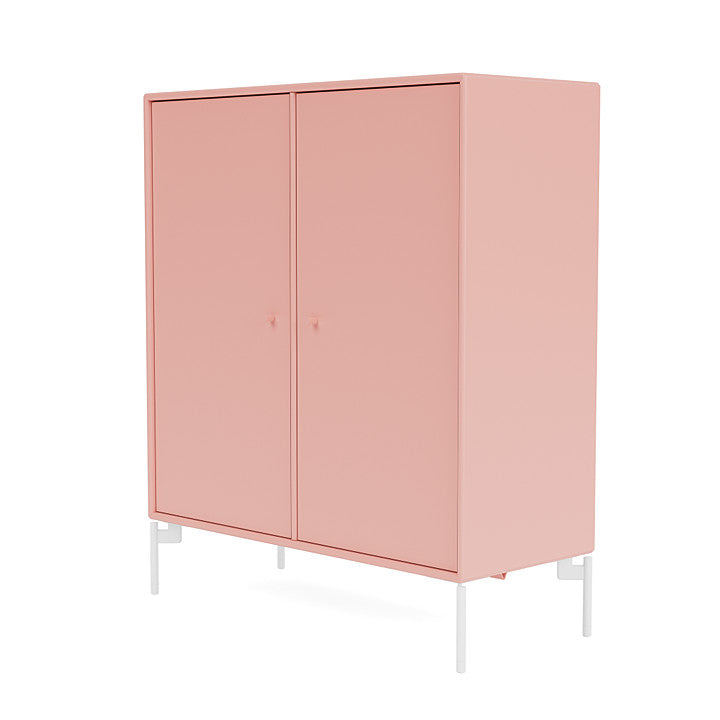 Montana Cover Cabinet With Legs, Ruby/Snow White