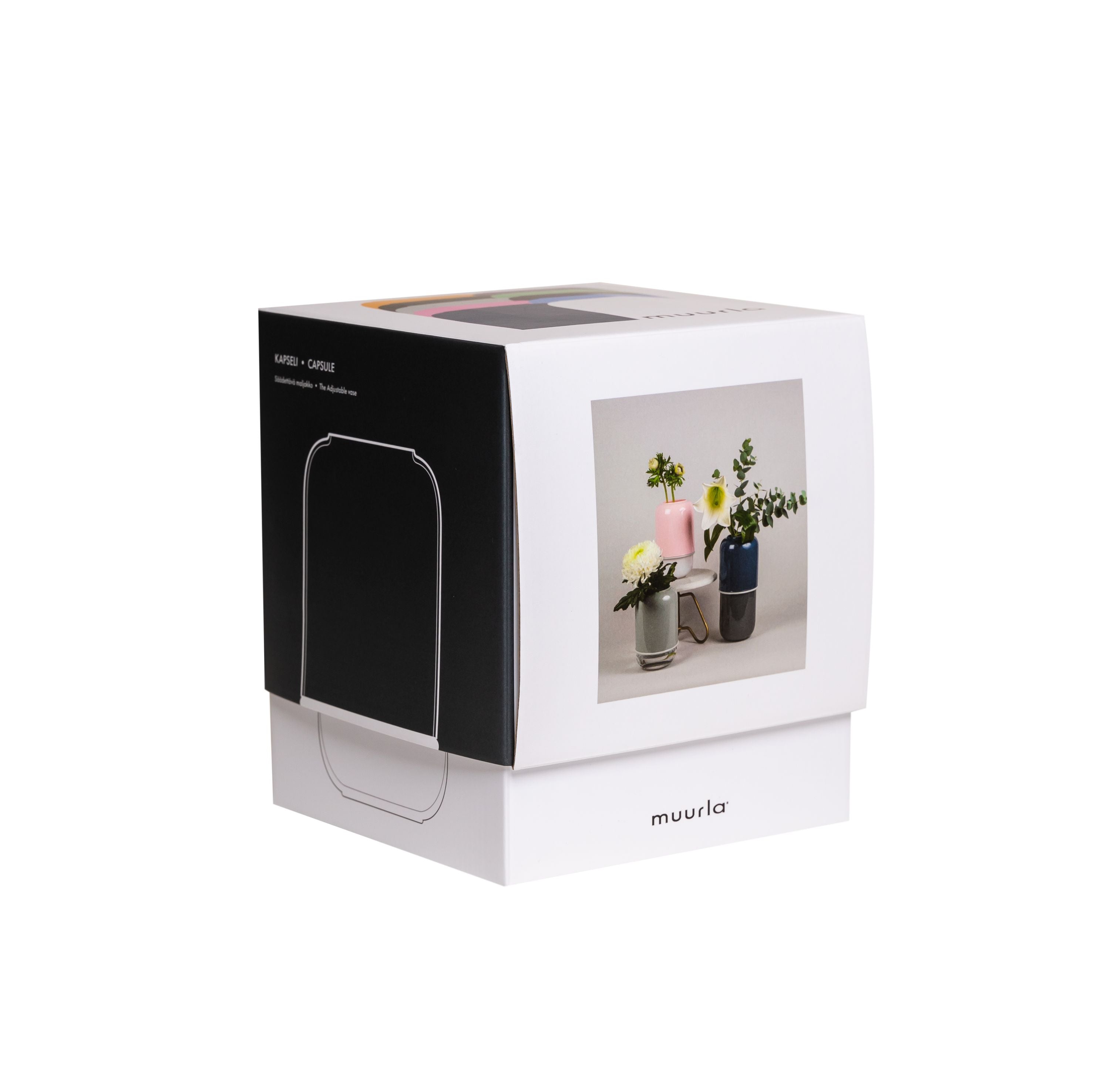 Muurla Capsule Vase, White