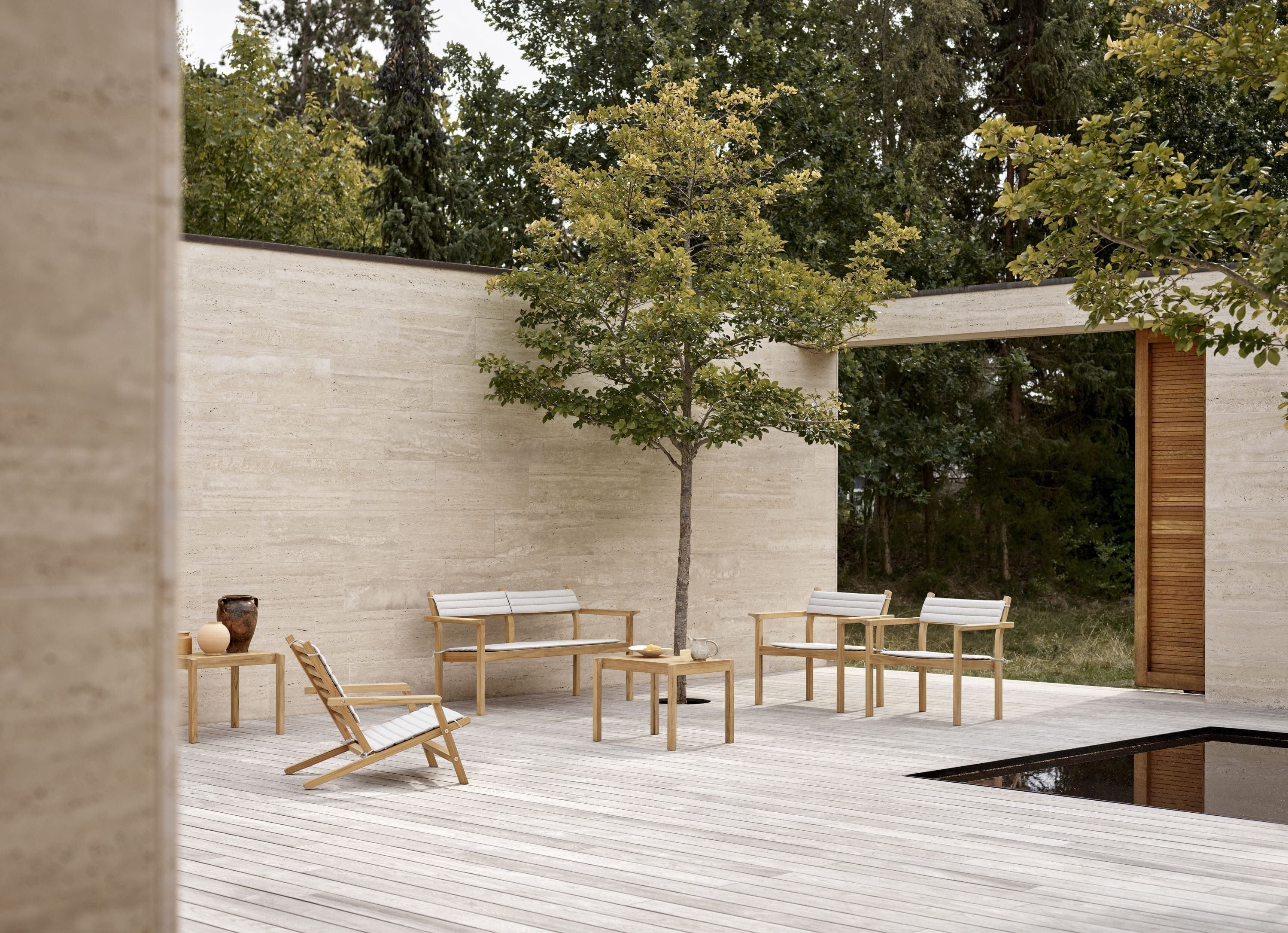 Carl Hansen AH601 Chaise salon en plein air