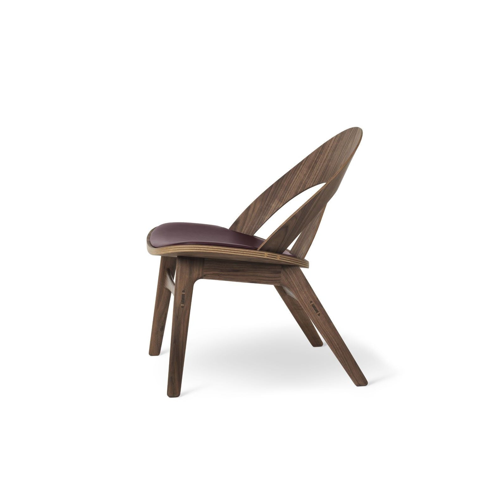 Carl Hansen Bm0949 P Contour Chair, Oiled Walnut, Leather Seat