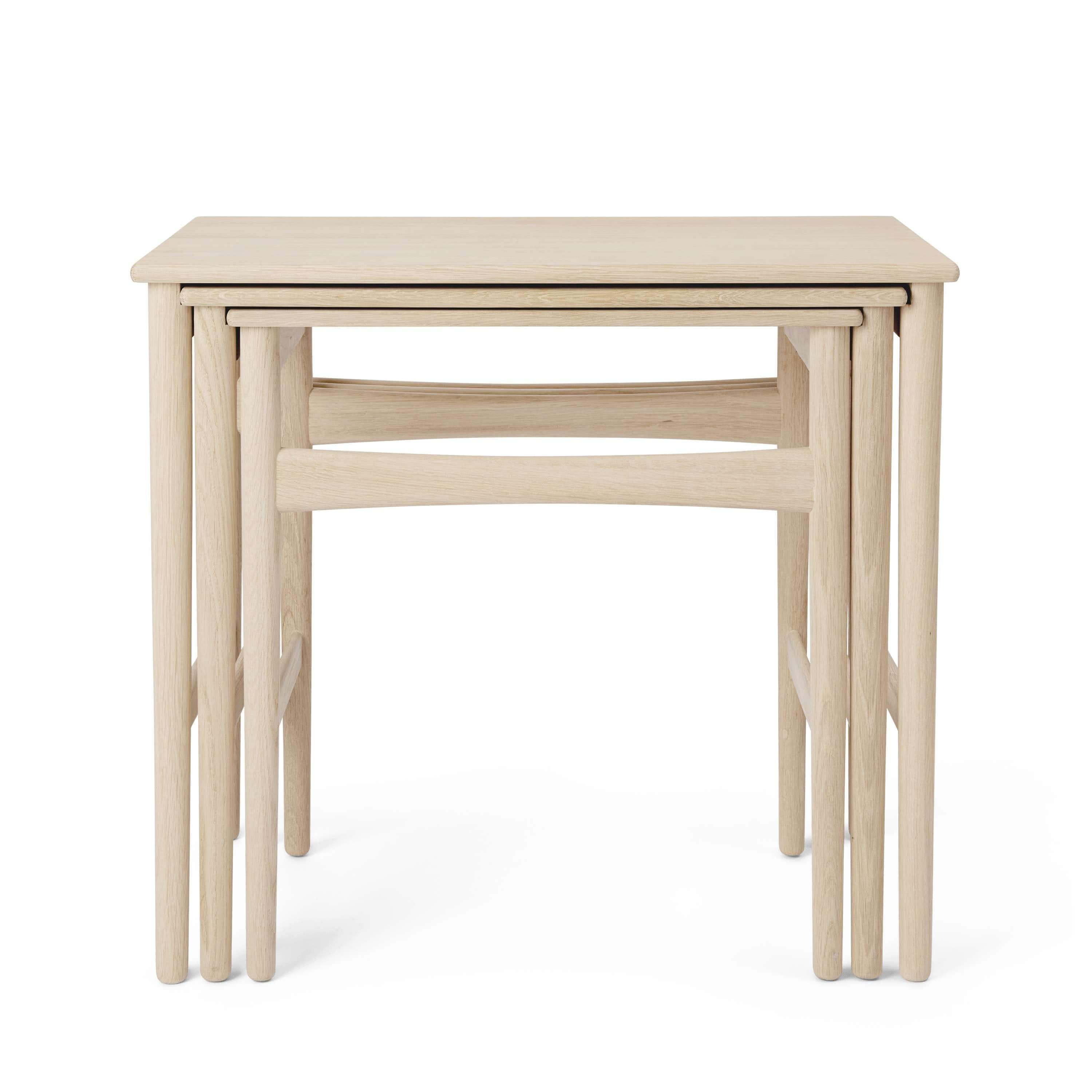 Carl Hansen CH004 Tables latérales de nidification, savon en chêne