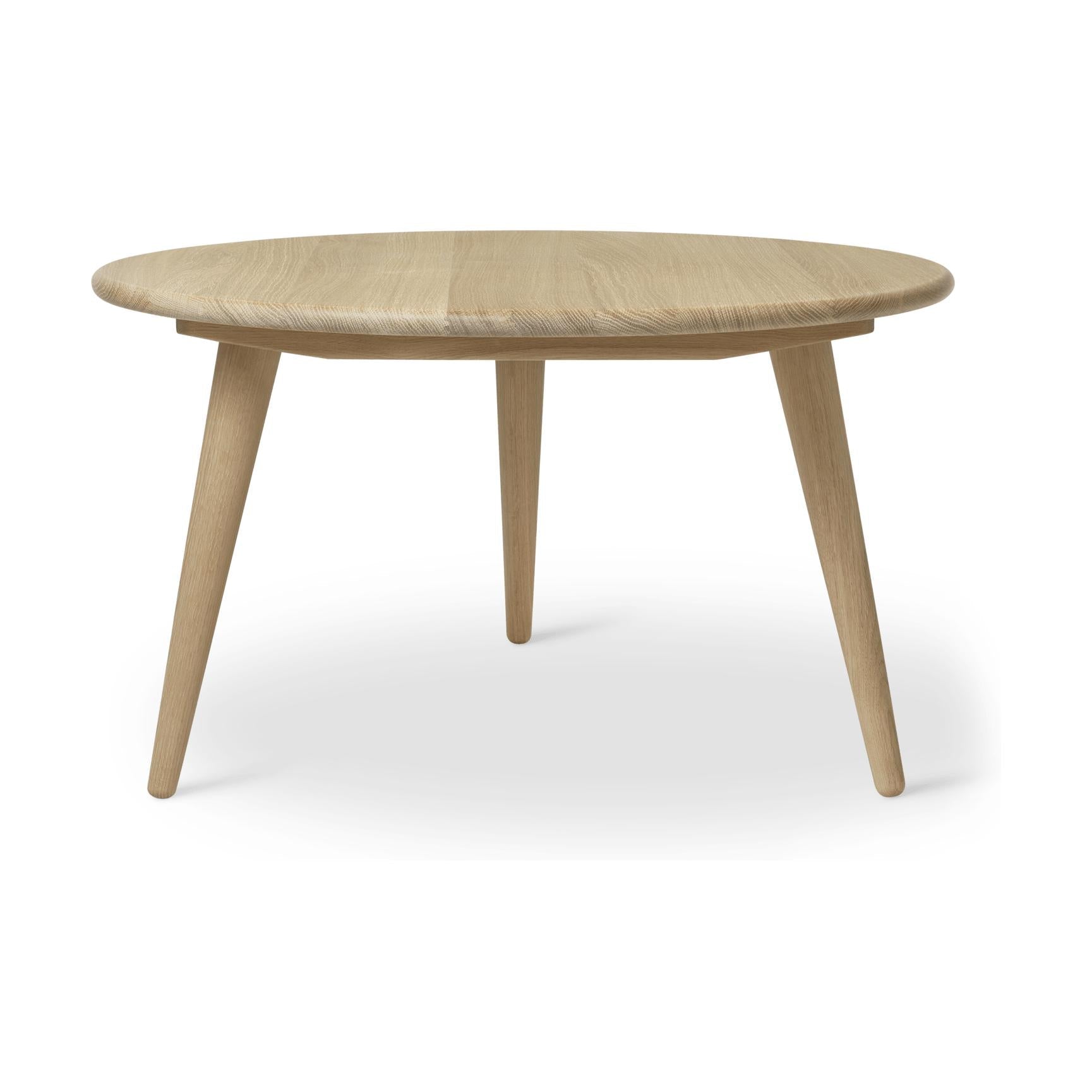 Carl Hansen Ch008 Coffee Table ø78 Cm, Soaped Oak