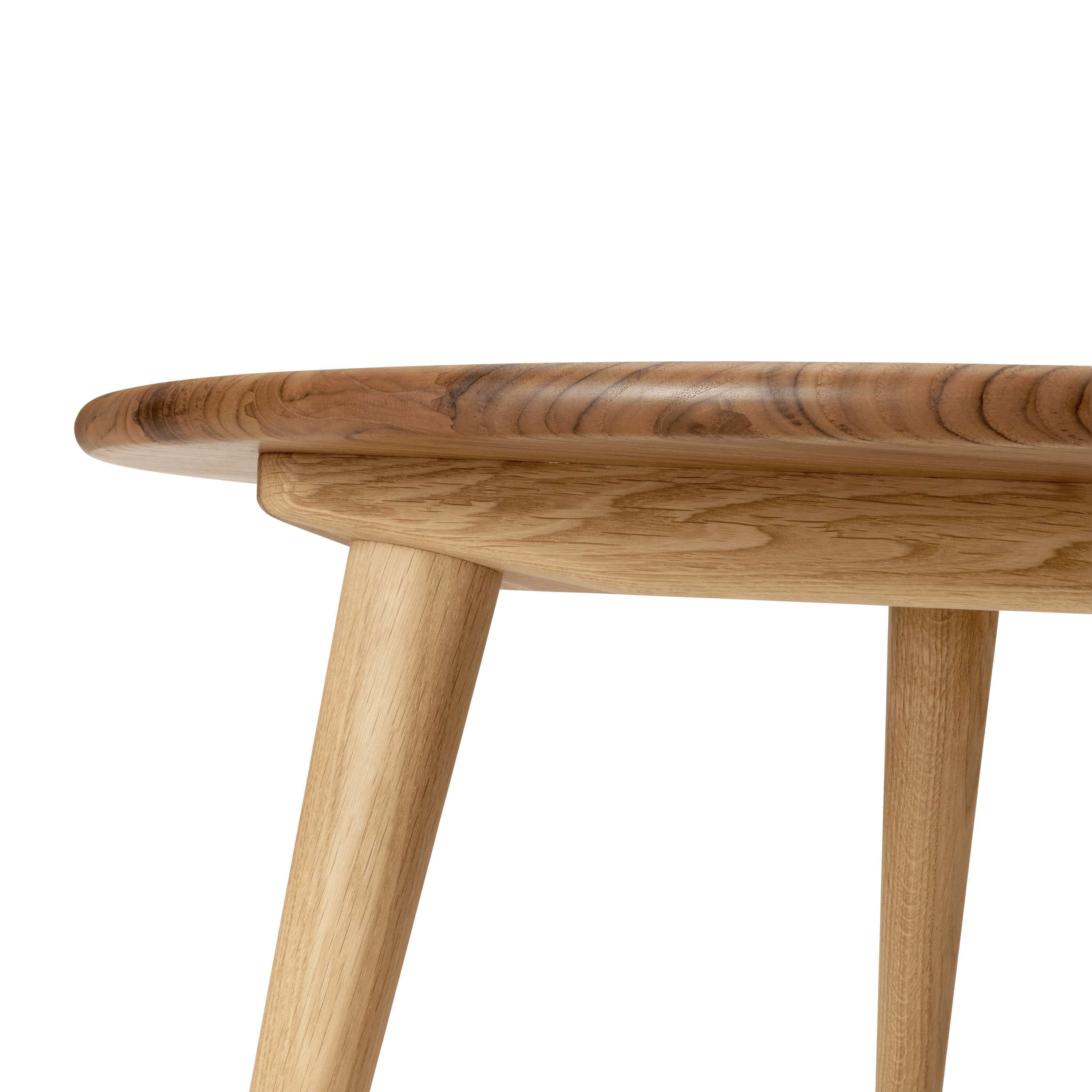 Table basse Carl Hansen CH008 Øxh 78x44 cm, chêne / teck huilé