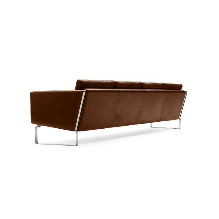 CARL HANSEN CH104 SOFA, Leather de Acero/Marrón