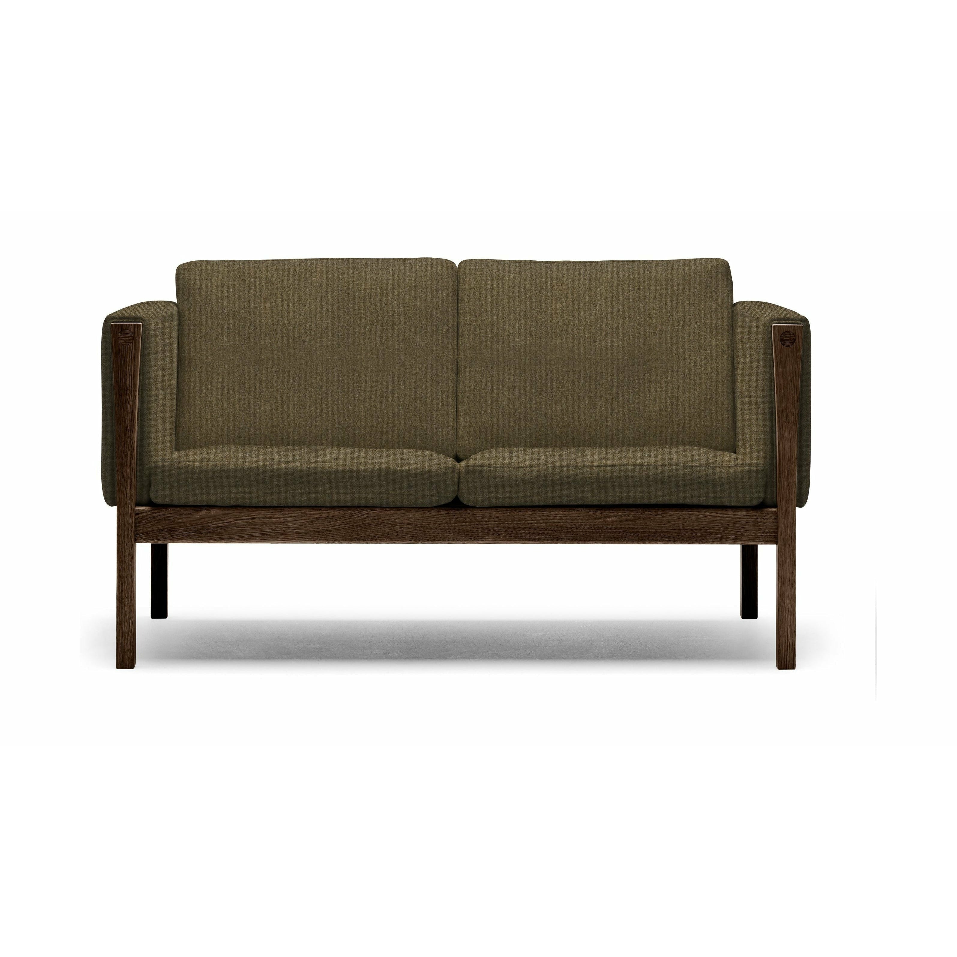 Carl Hansen CH162 2 sæder sofa eg røg farvet olie, Hallingdal 227