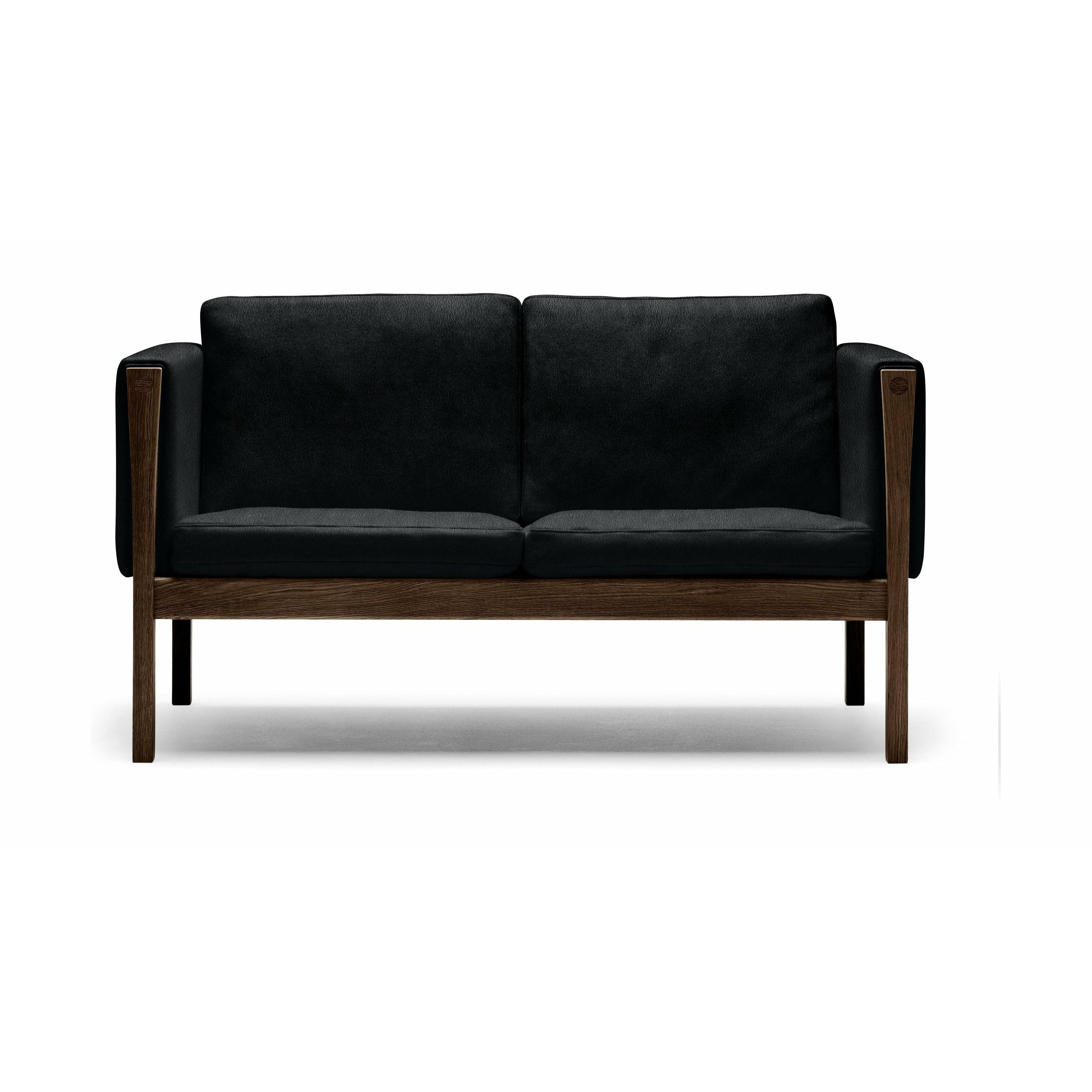 Carl Hansen Ch162 2 Seater Sofa Oak Smoke Colored Oil, Sif 98