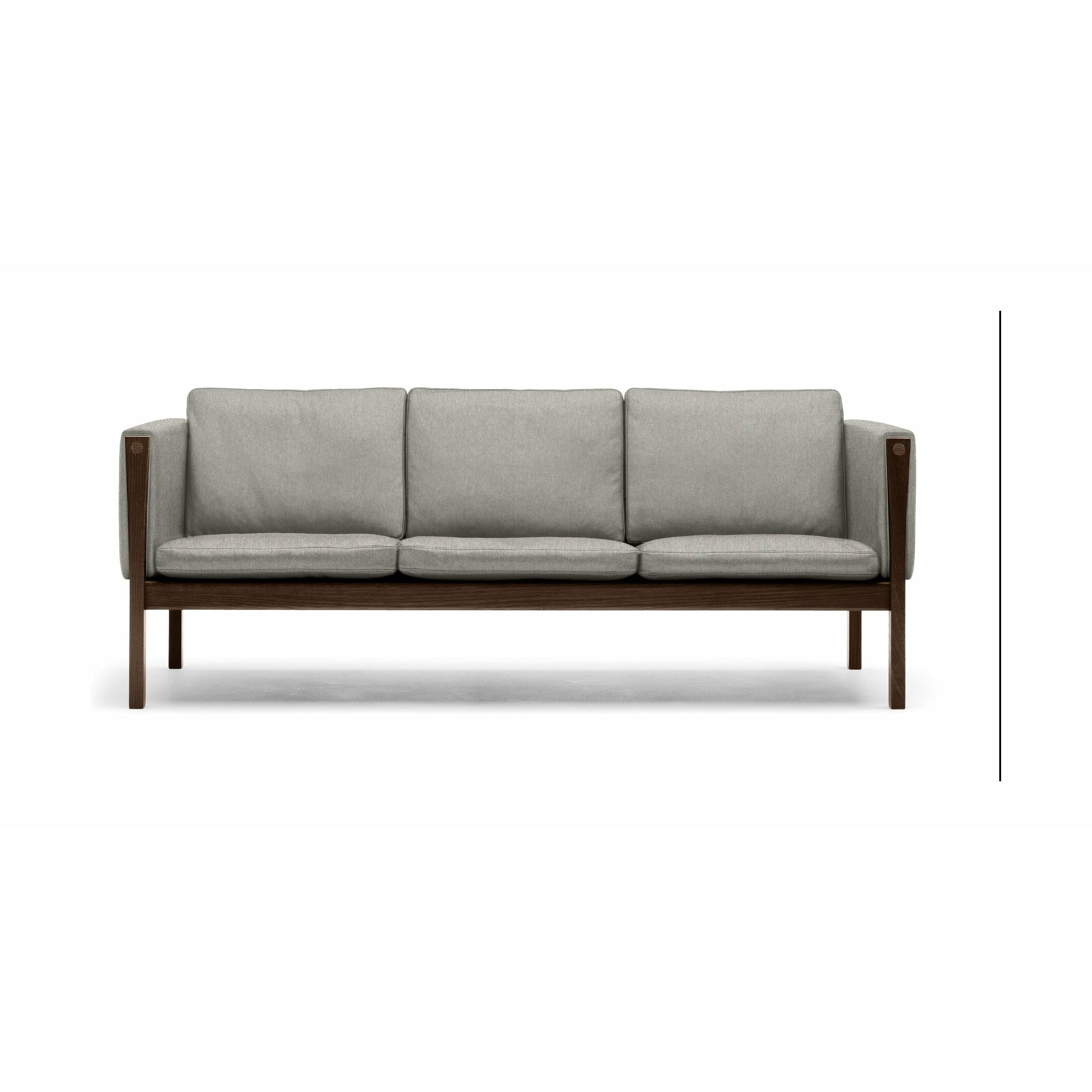 Carl Hansen CH162 3 Sitzer Sofa Eichenrauchöl, Moly 114