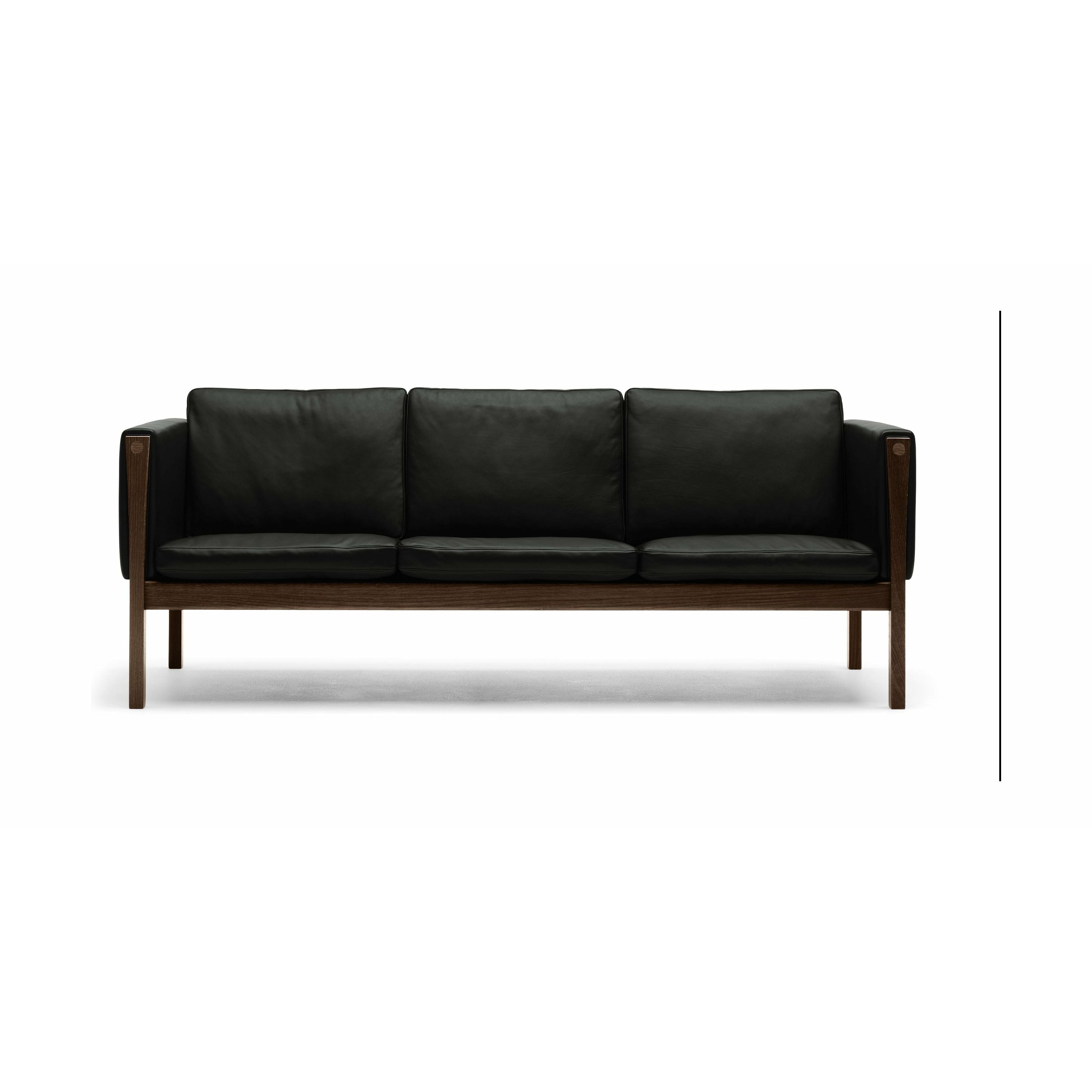 Carl Hansen CH162 3 sædersofa eg røg farvet olie, SIF 98