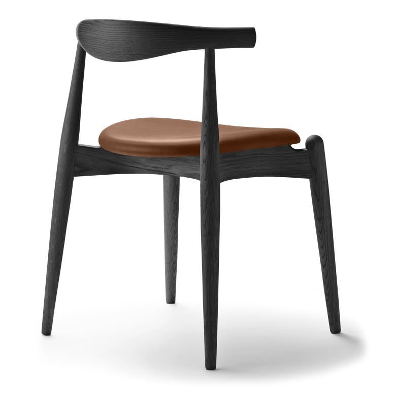 Carl Hansen CH20 Elbow Chair, Colored CHOK / Brown Leather